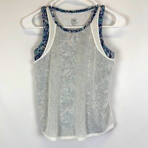 Athleta Girls blue, pink, purple double tank/cami